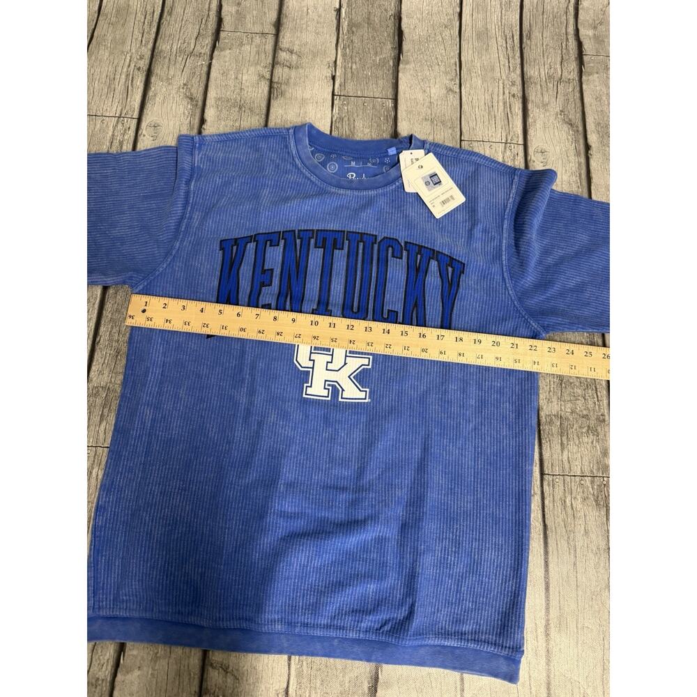 NWT Women’s Pressbox Kentucky Wildcats Ribbed Crewneck Sweatshirt Medium Oversiz - Picture 6 of 8